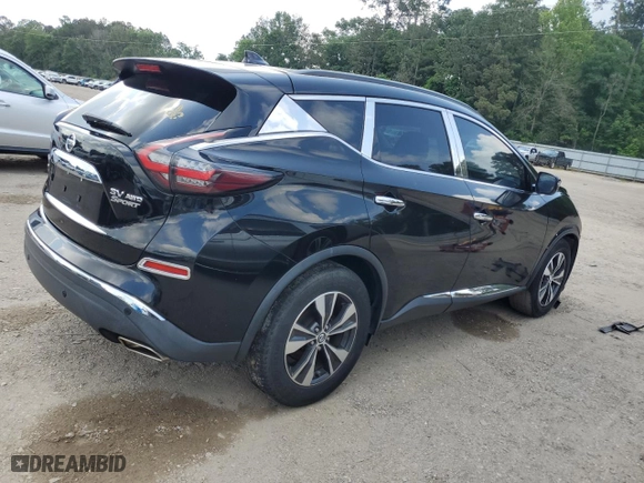 2020 Nissan Murano SV with VIN 5N1AZ2BS2LN103492, listed as a Copart auction lot 54185855 with 81,359 mi miles and Salvage Title. Bid and sale history available at carsss.com. Image 3.