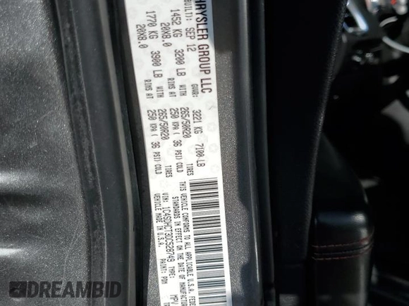 2013 Dodge Durango R/T with VIN 1C4SDHCT3DC528749, listed as a Copart auction lot 44026835 with 153,454 mi miles and Clean title. Bid and sale history available at DreamBid. Image 13.