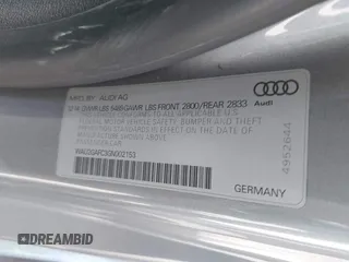 2016 Audi A7 Prestige z VIN WAU2GAFC3GN002153, wystawiony jako IAAI lot #42292870 z przebiegiem 161 013 mil mil oraz . Historia ofert i sprzedaży dostępna na DreamBid. Obrazek 9.
