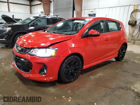 2017 Chevrolet Sonic LT with VIN 1G1JD6SH5H4165148, listed as a Copart auction lot 87233664 with 66,438 mi miles and Clean Title. Bid and sale history available at carsss.com. Image 1.