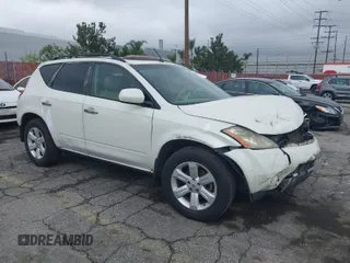 2007 Nissan Murano SL with VIN JN8AZ08T07W501393, listed as a IAAI auction lot 41910351 with 207,977 mi miles and . Bid and sale history available at carsss.com. Image 1.