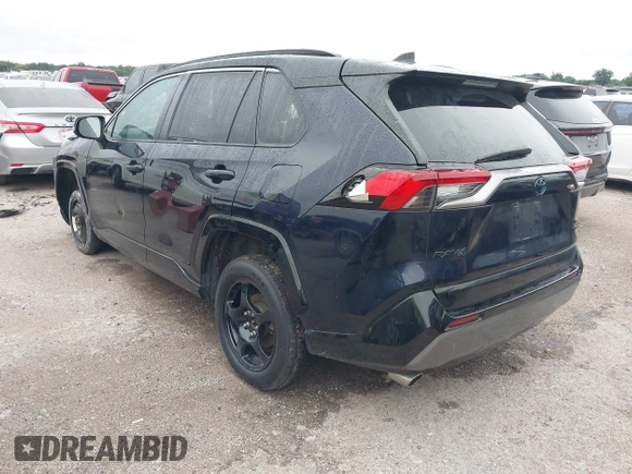 2021 Toyota RAV4 Hybrid XSE with VIN 2T3E6RFV5MW002856, listed as a IAAI auction lot 42387921 with Not provided miles and . Bid and sale history available at DreamBid. Image 3.