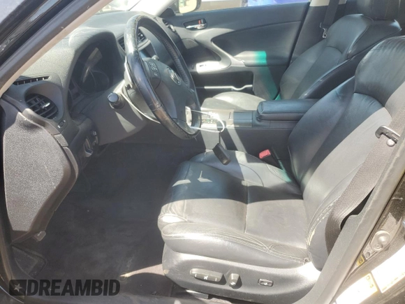 2010 Lexus IS 250 with VIN JTHCF5C26A2034695, listed as a Copart auction lot 56762115 with 134,866 mi miles and Salvage title. Bid and sale history available at DreamBid. Image 7.