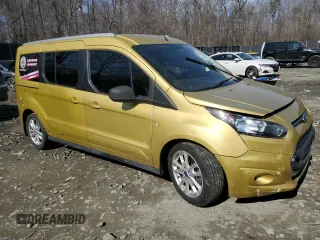 2015 Ford Transit Connect XLT with VIN NM0GS9F76F1195913, listed as a Copart auction lot 47430625 with 159,882 mi miles and Salvage title. Bid and sale history available at DreamBid. Image 4.