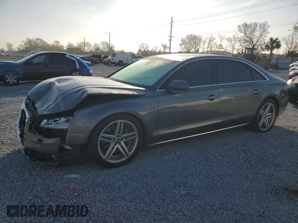 2015 Audi A8 L 4.0T with VIN WAU32AFD4FN041442, listed as a Copart auction lot 43708295 with 132,579 mi miles and Salvage Title. Bid and sale history available at carsss.com. Image 1.