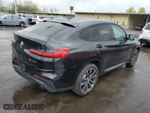 2020 BMW X4 M40i with VIN 5UX2V5C09L9B33814, listed as a Copart auction lot 49206023 with 25,250 mi miles. Bid and sale history available at carsss.com. Image 3.