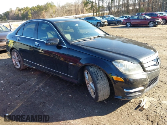 2012 Mercedes-Benz C 350 Sport with VIN WDDGF5HB5CR220949, listed as a IAAI auction lot 41555458 with 126,051 mi miles and . Bid and sale history available at DreamBid. Image 1.