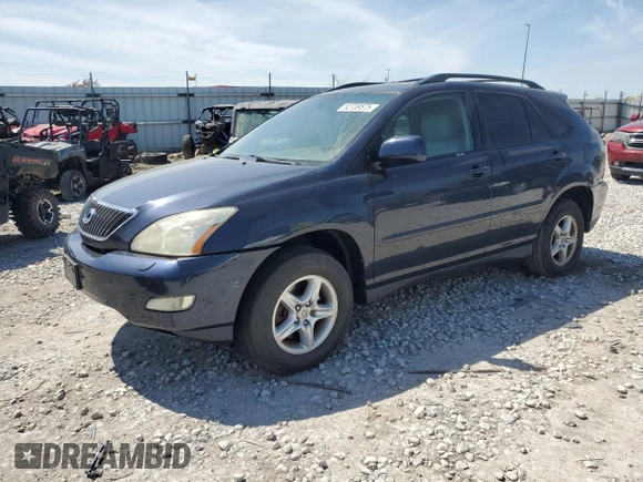 2005 Lexus RX 330 with VIN 2T2HA31U85C064444, listed as a Copart auction lot 52739575 with 215,124 mi miles and Salvage Title. Bid and sale history available at carsss.com. Image 1.