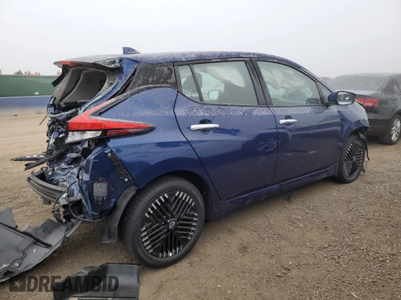 2025 Nissan LEAF SV Plus with VIN 1N4CZ1CV8SC561070, listed as a Copart auction lot 41474905 with 572 mi miles and Salvage Title. Bid and sale history available at carsss.com. Image 3.