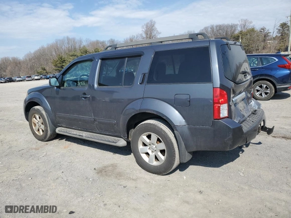 2012 Nissan Pathfinder SV with VIN 5N1AR1NB4CC633335, listed as a Copart auction lot 47575745 with 107,509 mi miles and Salvage Title. Bid and sale history available at carsss.com. Image 2.