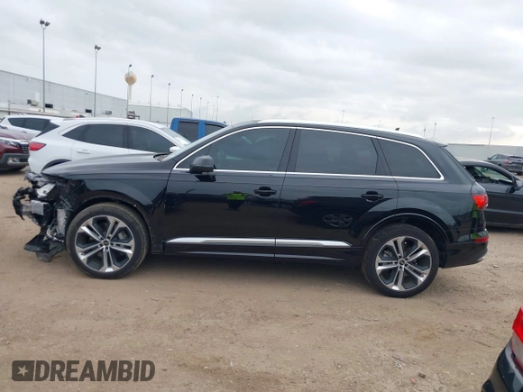 2023 Audi Q7 Premium Plus with VIN WA1LXBF71PD026788, listed as a IAAI auction lot 41687983 with 20,462 mi miles. Bid and sale history available at carsss.com. Image 15.