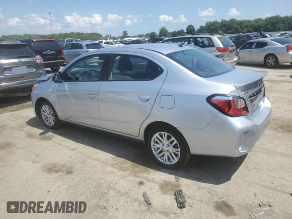 2023 Mitsubishi Mirage G4 ES with VIN ML32FUFJ2PHF01245, listed as a Copart auction lot 62052354 with 3,763 mi miles and Salvage Title. Bid and sale history available at carsss.com. Image 2.