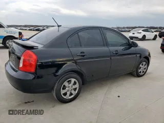 2008 Hyundai Accent GLS with VIN KMHCN46C38U267446, listed as a Copart auction lot 48817745 with 131,296 mi miles and Salvage Title. Bid and sale history available at carsss.com. Image 3.
