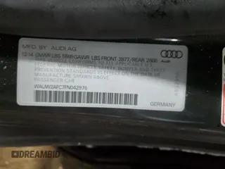 2015 Audi S7 with VIN WAUW2AFC7FN042976, listed as a Copart auction lot 81947784 with 48,238 mi miles and Salvage Title. Bid and sale history available at carsss.com. Image 12.