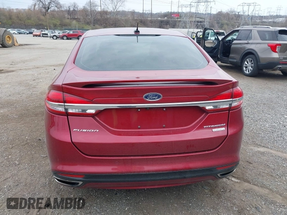2017 Ford Fusion Titanium with VIN 3FA6P0K96HR211741, listed as a IAAI auction lot 41913350 with 51,707 mi miles. Bid and sale history available at carsss.com. Image 17.
