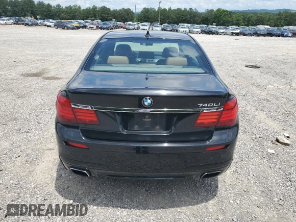 2015 BMW 7 Series 740Li with VIN WBAYE4C53FD138830, listed as a Copart auction lot 60866995 with 190,317 mi miles and Clean title. Bid and sale history available at DreamBid. Image 6.