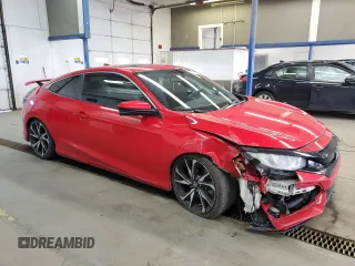 2018 Honda Civic Si Coupe with VIN 2HGFC3A57JH758431, listed as a Copart auction lot 51322505 with 93,587 mi miles and Salvage Title. Bid and sale history available at carsss.com. Image 4.