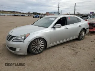 2014 Hyundai Equus Signature with VIN KMHGH4JH1EU078527, listed as a Copart auction lot 51106305 with Not Provided miles and Salvage Title. Bid and sale history available at DreamBid. Image 1.