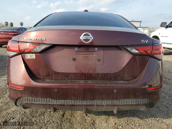2021 Nissan Sentra SV with VIN 3N1AB8CV8MY205388, listed as a Copart auction lot 44813885 with 40,503 mi miles and Salvage Title. Bid and sale history available at carsss.com. Image 6.