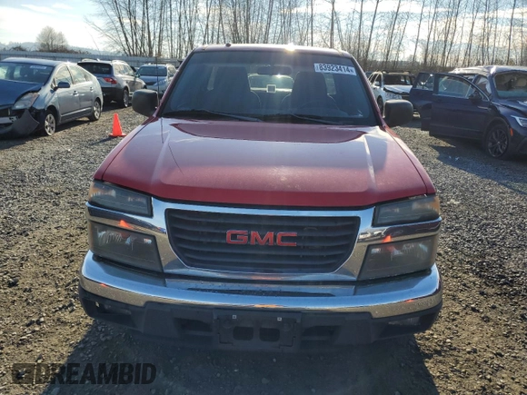 2006 GMC Canyon Work Truck with VIN 1GTCS148768311996, listed as a Copart auction lot 83923414 with 189,119 mi miles and Clean Title. Bid and sale history available at carsss.com. Image 5.