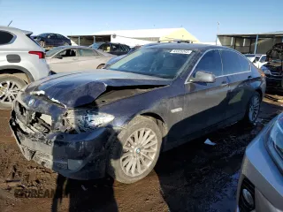 2013 BMW 5 Series 535i xDrive with VIN WBAFU7C57DDU76854, listed as a Copart auction lot 43325245 with 124,000 mi miles and Salvage Title. Bid and sale history available at carsss.com. Image 1.