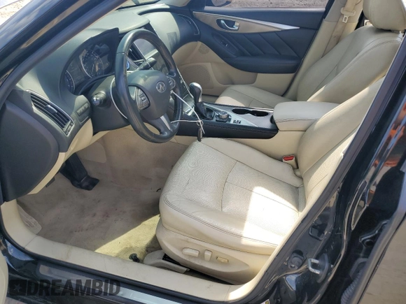 2015 Infiniti Q50 with VIN JN1BV7AP3FM342447, listed as a Copart auction lot 66315005 with 104,427 mi miles and Clean title. Bid and sale history available at DreamBid. Image 7.