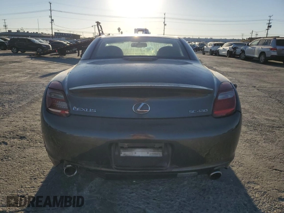 2007 Lexus SC 430 with VIN JTHFN45Y779014824, listed as a Copart auction lot 85856414 with 232,247 mi miles and Clean Title. Bid and sale history available at DreamBid. Image 10.