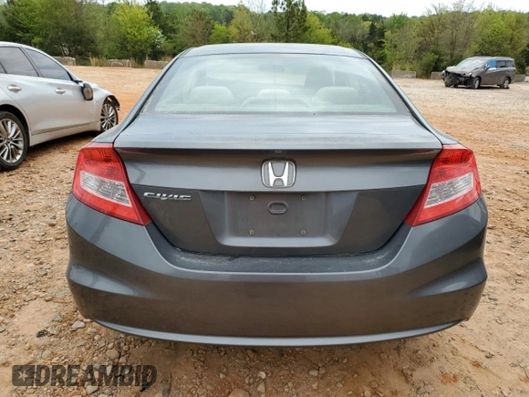 2012 Honda Civic Cpe LX with VIN 2HGFG3B55CH536959, listed as a Copart auction lot 52423345 with 178,650 mi miles and Salvage Title. Bid and sale history available at carsss.com. Image 6.