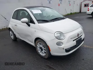 2014 FIAT 500 Pop with VIN 3C3CFFAR7ET223761, listed as a IAAI auction lot 41956345 with 119,946 mi miles. Bid and sale history available at carsss.com. Image 1.