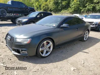 2013 Audi S5 Premium Plus with VIN WAUCGAFR9DA013914, listed as a Copart auction lot 70748334 with 77,519 mi miles and Salvage Title. Bid and sale history available at carsss.com. Image 1.
