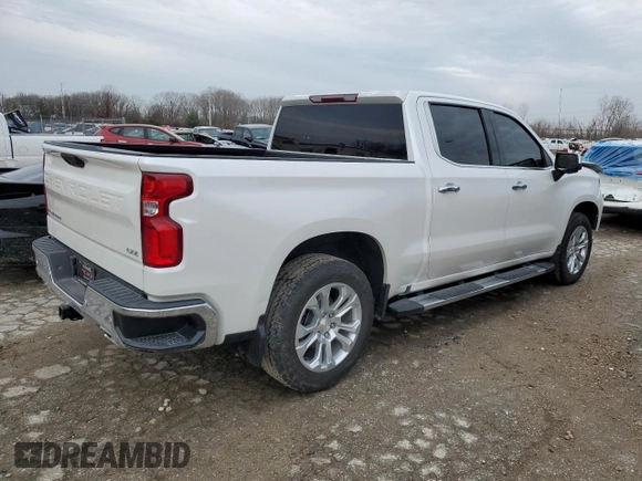 2023 Chevrolet Silverado 1500 LTZ with VIN 3GCUDGE87PG355184, listed as a Copart auction lot 85741044 with 44,075 mi miles and Salvage Title. Bid and sale history available at carsss.com. Image 3.