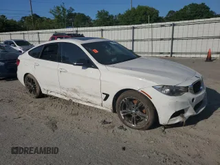 2014 BMW 3 Series GT 328i xDrive with VIN WBA3X5C55ED557500, listed as a Copart auction lot 52669625 with 128,353 mi miles and Salvage Title. Bid and sale history available at carsss.com. Image 4.