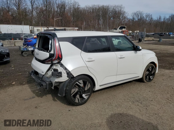2023 Kia Soul GT-Line with VIN KNDJ53AU1P7860094, listed as a Copart auction lot 49749335 with 20,317 mi miles and Salvage Title. Bid and sale history available at carsss.com. Image 3.