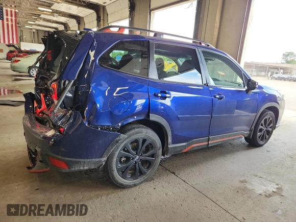 2023 Subaru Forester Special Sports with VIN JF2SKAJC4PH546380, listed as a Copart auction lot 63679195 with 40,517 mi miles and Salvage title. Bid and sale history available at DreamBid. Image 3.