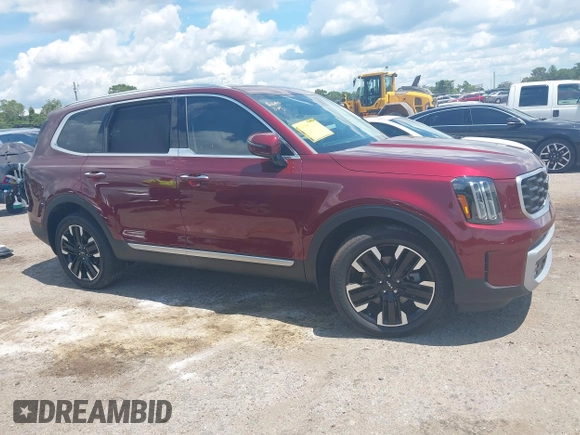 2023 Kia Telluride SX X-Pro with VIN 5XYP5DGC9PG384453, listed as a IAAI auction lot 42556697 with 4,641 mi miles and . Bid and sale history available at DreamBid. Image 14.