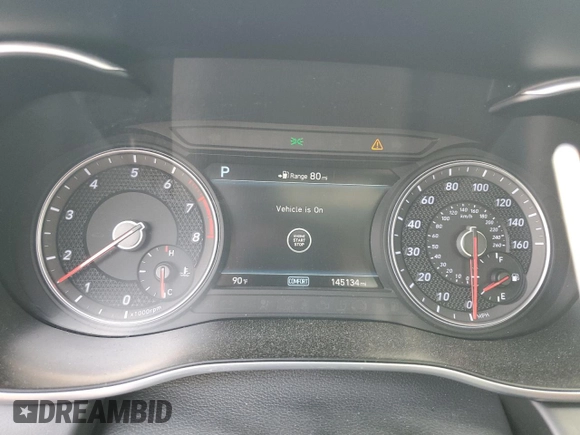 2019 Genesis G70 Advanced z VIN KMTG34LAXKU044313, wystawiony jako Copart lot #55917745 z przebiegiem 145 134 mil mil oraz Szkoda całkowita • Salvage title. Historia ofert i sprzedaży dostępna na DreamBid. Obrazek 9.