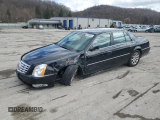 2008 Cadillac DTS w/1SD with VIN 1G6KD57Y68U203116, listed as a Copart auction lot 50050045 with 81,777 mi miles and Salvage Title. Bid and sale history available at carsss.com. Image 1.