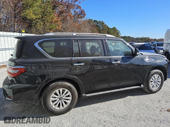 2024 Nissan Armada SV with VIN JN8AY2AC3R9196904, listed as a Copart auction lot 83995844 with 8,688 mi miles and Clean Title. Bid and sale history available at carsss.com. Image 3.