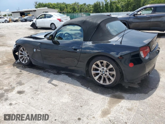 2008 BMW Z4 3.0si with VIN 4USBU53528LX85630, listed as a Copart auction lot 61742225 with 187,180 mi miles and Salvage title. Bid and sale history available at DreamBid. Image 2.
