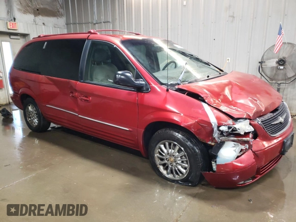 2002 Chrysler Town & Country Limited with VIN 2C8GP64L92R666654, listed as a Copart auction lot 88472045 with 315,139 mi miles and Salvage Title. Bid and sale history available at carsss.com. Image 4.