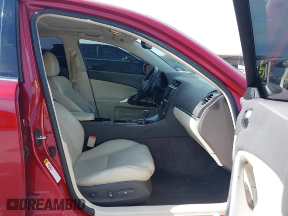 2011 Lexus IS 250 with VIN JTHBF5C2XB5135251, listed as a IAAI auction lot 41895924 with 207,215 mi miles and . Bid and sale history available at DreamBid. Image 5.