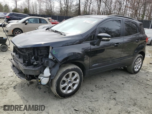 2020 Ford EcoSport SE with VIN MAJ6S3GL3LC327829, listed as a Copart auction lot 49711485 with 42,396 mi miles and Salvage Title. Bid and sale history available at carsss.com. Image 1.