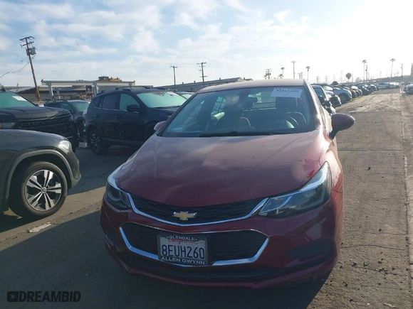 2017 Chevrolet Cruze LT with VIN 1G1BE5SM6H7257327, listed as a IAAI auction lot 41813403 with 52,875 mi miles. Bid and sale history available at carsss.com. Image 12.