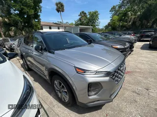 2020 Hyundai Santa Fe SEL with VIN 5NMS33AD3LH207036, listed as a Copart auction lot 54631855 with 54,755 mi miles and Salvage Title. Bid and sale history available at carsss.com. Image 1.