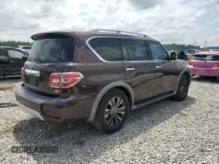 2017 Nissan Armada SV with VIN JN8AY2ND2H9005734, listed as a Copart auction lot 66309634 with 112,585 mi miles and Salvage Title. Bid and sale history available at carsss.com. Image 3.