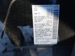 2024 Nissan Pathfinder S with VIN 5N1DR3AC1RC221213, listed as a IAAI auction lot 41213372 with 11,183 mi miles and . Bid and sale history available at DreamBid. Image 9.