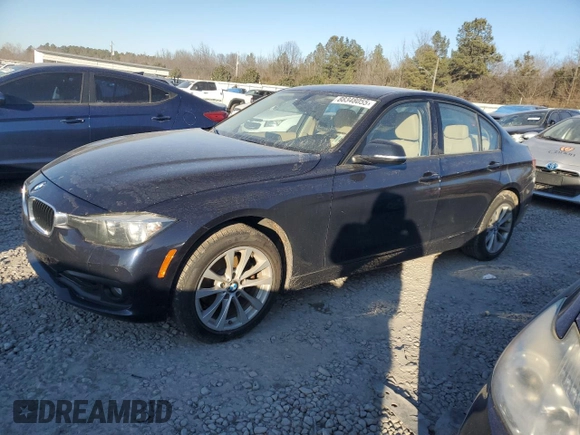 2016 BMW 3 Series 320i with VIN WBA8A9C55GK617725, listed as a Copart auction lot 88348055 with 121,746 mi miles and Salvage Title. Bid and sale history available at carsss.com. Image 1.