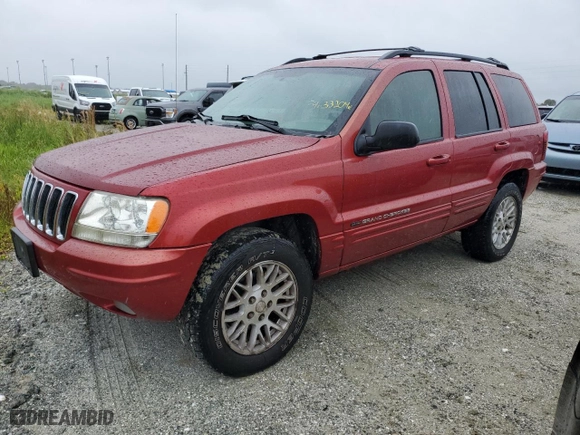 2003 Jeep Grand Cherokee Limited with VIN 1J4GW58N63C533817, listed as a Copart auction lot 74633204 with 0 mi miles and Non Repairable. Bid and sale history available at carsss.com. Image 1.