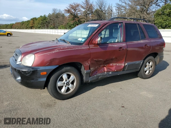2005 Hyundai Santa Fe GLS with VIN KM8SC13E05U900292, listed as a Copart auction lot 72005604 with 121,849 mi miles and Salvage Title. Bid and sale history available at carsss.com. Image 1.