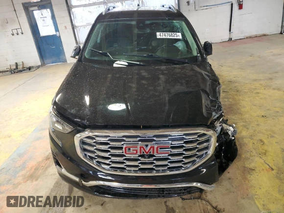 2019 GMC Terrain Denali with VIN 3GKALXEX0KL221747, listed as a Copart auction lot 47476825 with 0 mi miles and Salvage Title. Bid and sale history available at carsss.com. Image 5.